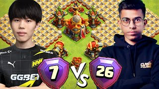 World Champion Player vs Sumit 007 in Clash of Clans [upl. by Scrivings773]