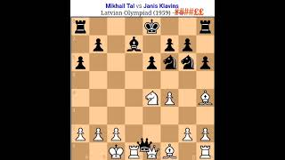 Mikhail Tal vs Janis Kelvin Tal chess game Tal best sacrfice Tal chess board game tal chess [upl. by Luelle]