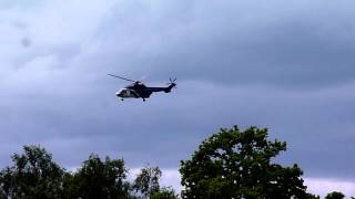 BRISTOWS SUPER PUMA RETURNS TO INVERLOCHY CASTLE HOTEL [upl. by Clorinda855]