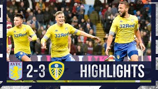 Roofe wins it at the death Aston Villa 23 Leeds United  201819 highlights [upl. by Hornstein]