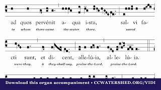 Rehearsal video “Vidi Aquam” with Organ Accompaniment Eastertide [upl. by Sherj84]