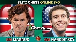 Magnus Carlsen vs GM Daniel Naroditsky  Blitz Chess 30  Chesscom  8 February 2024 [upl. by Earlie]