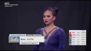 PengPeng Lee UCLA 2018 Super Six Bars 100 [upl. by Nimrak168]