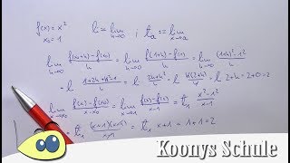 Trick für das nervige Limes bei der hMethode und dem Differentialquotienten [upl. by Dupuis916]