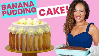 Delicious deconstructed BANANA PUDDING Mega CAKE  How to Cake It With Yolanda Gampp [upl. by Eilujna]