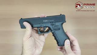 Pistola Airgun Glock K17 QGK Co2 Full Metal Slide [upl. by Jeromy749]