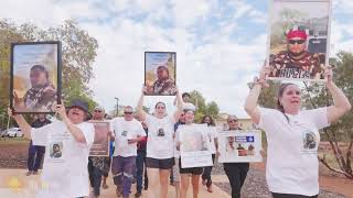 HUNDREDS MARCH IN HEDLAND FOR MISSING MAN WESLEY LOCKYER [upl. by Itsrik]