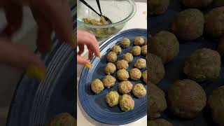 Pesto turkey meatballs with mascarpone orzotto easyrecipe orzo meatballs 30minutemeals recipe [upl. by Zeta]