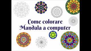 Colorare un Mandala con il computer [upl. by Emelyne]