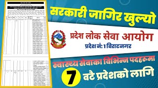 pradesh 1 lok sewa aayog biratnagar vacancy  pradesh 1 loksewa vacancy 2079  job vacancy in nepal [upl. by Asirrac]