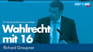 Richard Graupner zu Wahlrecht ab 16 [upl. by Ajam]