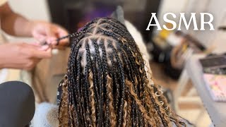 ASMR Braiding My Moms Hair Till You Fall Asleep [upl. by Innoj]