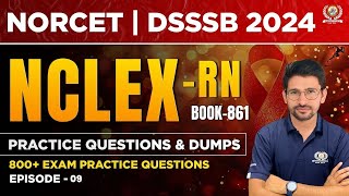 NORCET  DSSSB  NCLEX Based Questions  NCLEXRN Questions and Answers  9 Nursing Experts [upl. by Allister]