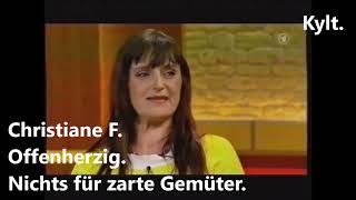 Christiane F SkandalInterview bei Maischberger [upl. by Ahsitaf133]