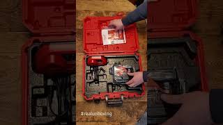 Unboxing Milwaukee m12 3 plane green line laser level realunboxing [upl. by Stormi]