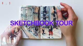 SKETCHBOOK TOUR 03 l Moleskine in Italy [upl. by Mosi]