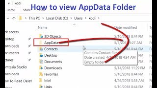 AppData Folder not found How to Find AppData Folder in Windows 10 AppData Folder Location [upl. by Revell4]