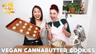 Vegan Cannabutter Chocolate Chip Cookies  Vegan Edibles with Dolled Up Desserts [upl. by Assenal]