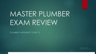 Master Plumber Board Exam Review Tagalog  Plumbing Arithmetic Part 1 [upl. by Rutledge]