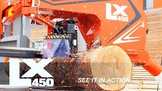 LX450 Sawmill in Action  WoodMizer [upl. by Glanti]