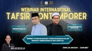 🔴WEBINAR INTERNASIONAL  TAFSIR KONTEMPORER [upl. by Llekim]