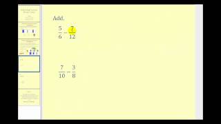 Subtracting Fractions Introduction  Positive Only [upl. by Reidar]