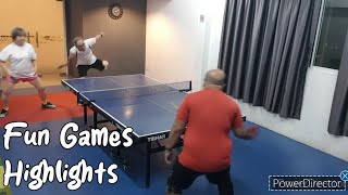 Table tennis Fun GamesHighlights  Bian Xi Mr Chia  Jinsheng Li Ming and Mahe 25 Oct 2024 [upl. by Dotti295]