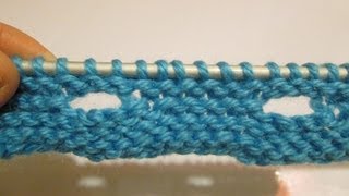 TUTO TRICOT APPRENDRE A TRICOTER DES BOUTONNIERES HORIZONTALES  TRICOT FACILE [upl. by Sixela]