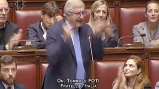 TOMMASO FOTI SCATENATO quotSUL SALARIO MINIMO LOPPOSIZIONE È IN FUGA PROTESTE INVECE DI PROPOSTEquot [upl. by Neelra]