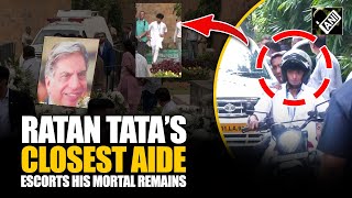 31yearold Ratan Tata’s closest aide Shantanu escorts his mortal remains ahead of State funeral [upl. by Ardnassak]