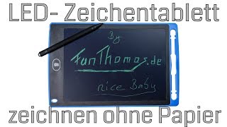 Notizblock war gestern  günstiges LCD Writing Tablet spart mächtig Papier und Zettelwirtschaft [upl. by Darcy]