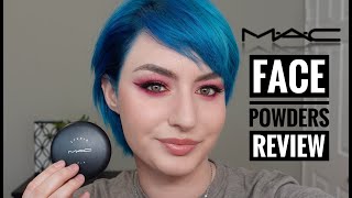 MAC POWDERS BLOT STUDIO FIX MINERALIZE SKINFINISH REVIEW  JustEnufEyes [upl. by Uase34]