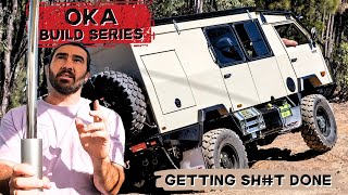 OKA TRUCK BUILD SERIES EP2  Custom Bed Fabrication Actuator Install amp Internal Design [upl. by Dreeda]