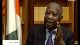 EXCLUSIF  Laurent Gbagbo sexplique sur euronews [upl. by Hesta]