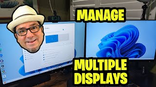 How to Manage Multiple Displays in Windows 11 [upl. by Anerbas894]