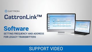 Setting the Frequency and Address for Legacy Remtron™ Transmitters Using CattronLink™ [upl. by Nanine]