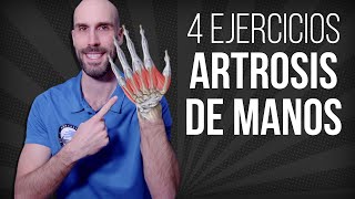 👌4 EJERCICIOS para ALIVIAR la ARTROSIS de manos SEGUN LA CIENCIA [upl. by Ammon234]