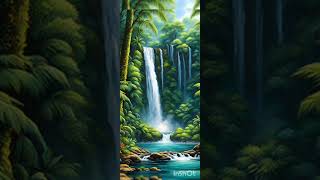 Beautiful wallpapers 💕💗💗🥰islamic💕💗💖 shortvideo 💕💗💖waterfall [upl. by Anitsuga512]