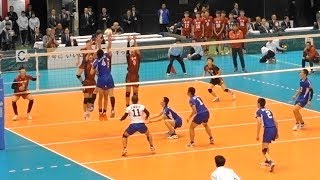 洛南高校vs荏田高校 春高バレー2018男子3回戦 第1セット Japan volleyball [upl. by Assirol]