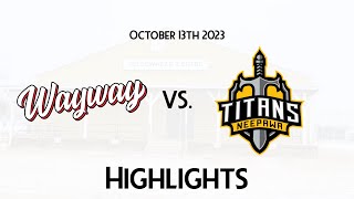 HIGHLIGHTS  Waywayseecappo Wolverines  Neepawa Titans Oct 1323 [upl. by Clarance]