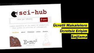 Ücretli Makalelere Ücretsiz Erişim Sağlayan Site  Scihub [upl. by Jonathon708]