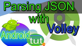 Parsing JSON with volley android custom listview Image and Text using Volley android tut [upl. by Yddub]