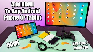 Add HDMI to any Android Phone Or Tablet with this 20 Adapter [upl. by Mcfarland]