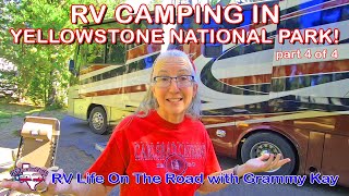 Exploring Yellowstone National Parks RV Camping Geysers amp Waterfalls [upl. by Ahsika]