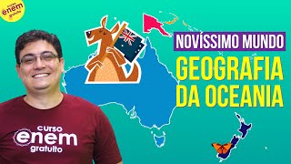 OCEANIA ECONOMIA POPULAÇÃO E ASPECTOS FÍSICOS  Resumo de Geografia para o Enem [upl. by Everest]