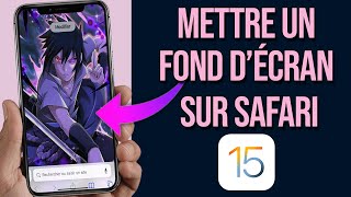 Personnaliser le fond décran de Safari sur iPhone  TUTO iOS 15 [upl. by Thetisa975]