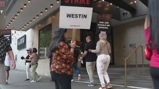 Labor Day hotel strikes reflect the frustrations of a workforce [upl. by Acirfa]