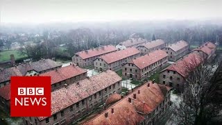 Auschwitz Drone video of Nazi concentration camp  BBC News [upl. by Anir493]