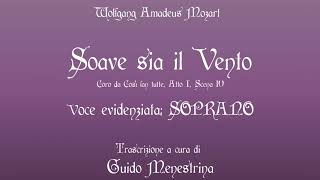 Wolfgang Amadeus Mozart  Soave sia il vento SOPRANO karaoke [upl. by Chrissy]