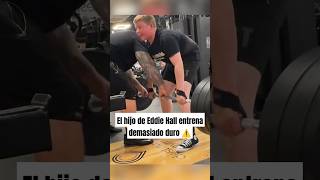 El hijo de Eddie Hall entrena demasiado duro gym powerlifting fitness bodybuilding [upl. by Mailliwnhoj]